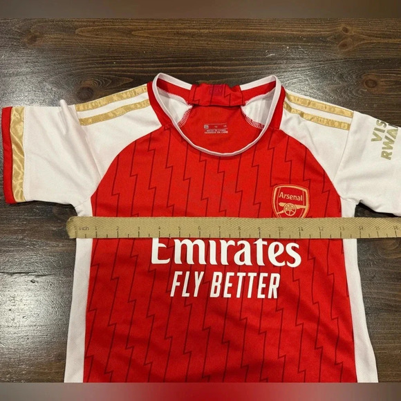 Gabriel Jesus Arsenal 2023/2024 Home Soccer Football Jersey - Picture 8 of 9